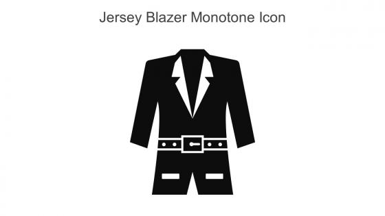 Jersey Blazer Monotone Icon In Powerpoint Pptx Png And Editable Eps Format
