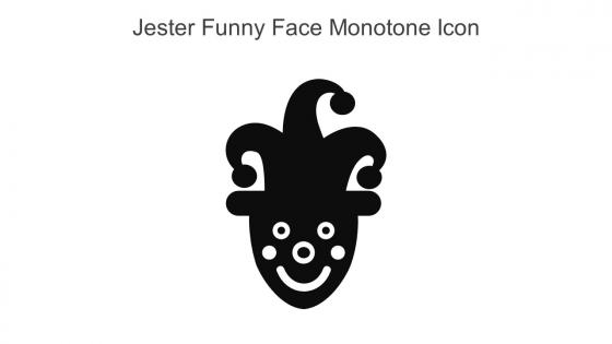 Jester Funny Face Monotone Icon In Powerpoint Pptx Png And Editable Eps Format