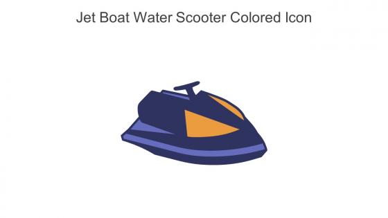 Jet Boat Water Scooter Colored Icon In Powerpoint Pptx Png And Editable Eps Format