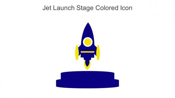 Jet Launch Stage Colored Icon In Powerpoint Pptx Png And Editable Eps Format