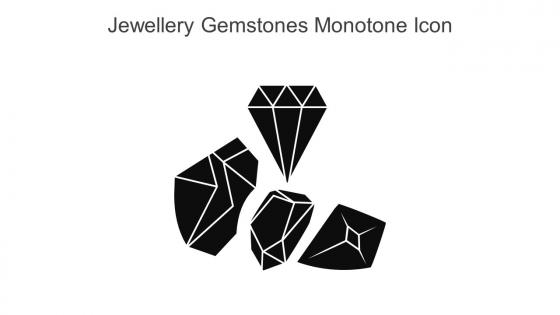 Jewellery Gemstones Monotone Icon In Powerpoint Pptx Png And Editable Eps Format