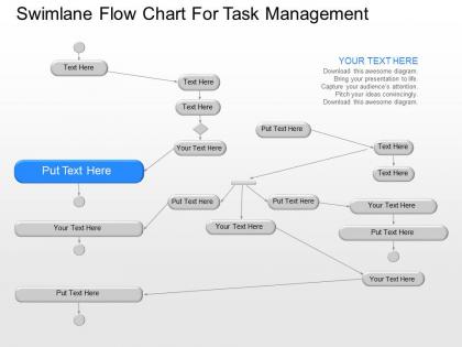 Jg swimlane flow chart for task management powerpoint template