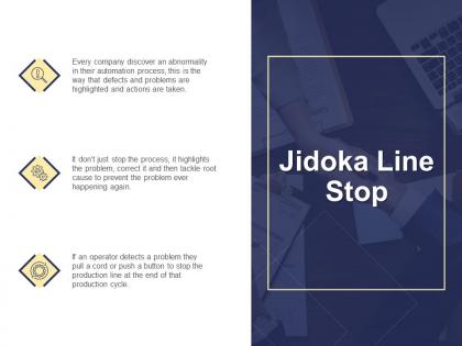 Jidoka line stop automation process ppt powerpoint presentation file files