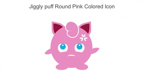 Jiggly Puff Round Pink Colored Icon In Powerpoint Pptx Png And Editable Eps Format