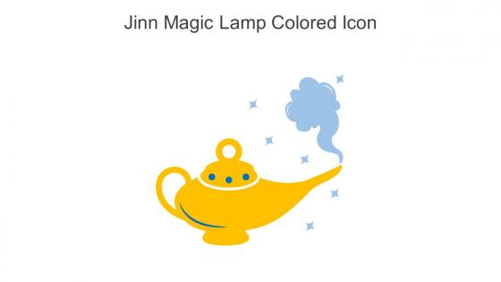 Jinn Magic Lamp Colored Icon In Powerpoint Pptx Png And Editable Eps Format