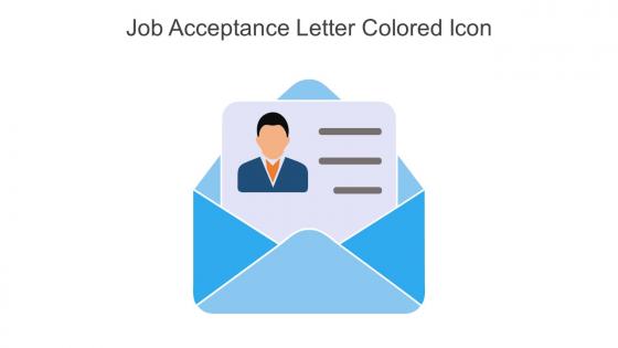 Job Acceptance Letter Colored Icon In Powerpoint Pptx Png And Editable Eps Format