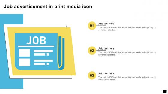 Job Advertisement In Print Media Icon