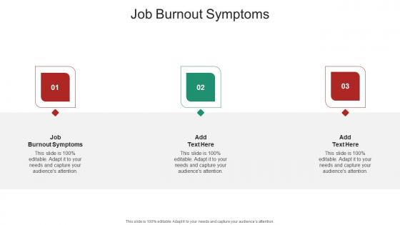 Job Burnout Symptoms In Powerpoint And Google Slides Cpb