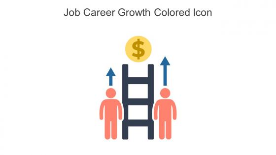 Job Career Growth Colored Icon In Powerpoint Pptx Png And Editable Eps Format