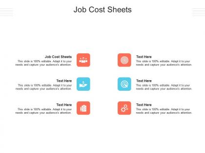 Job cost sheets ppt powerpoint presentation pictures show cpb
