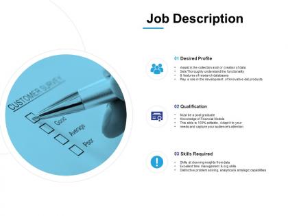 Job description development ppt powerpoint presentation infographics
