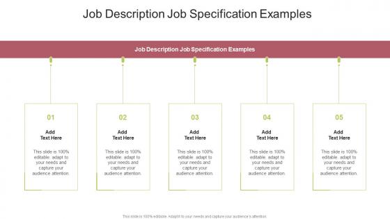 Job Description Job Specification Examples In Powerpoint And Google Slides Cpb