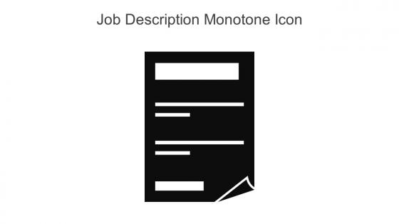 Job Description Monotone Icon In Powerpoint Pptx Png And Editable Eps Format