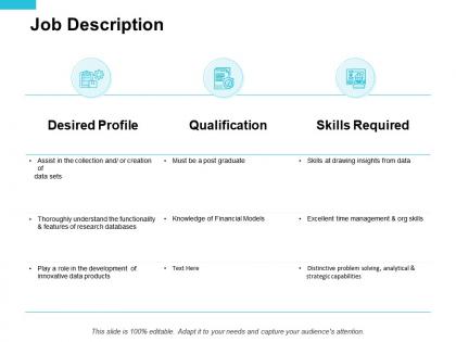 Job description qualification ppt powerpoint presentation portfolio professional