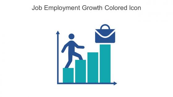 Job Employment Growth Colored Icon In Powerpoint Pptx Png And Editable Eps Format