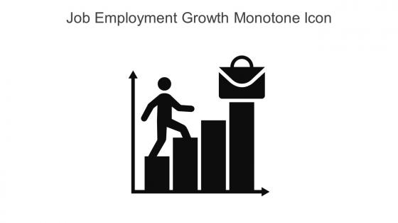 Job Employment Growth Monotone Icon In Powerpoint Pptx Png And Editable Eps Format