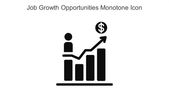 Job Growth Opportunities Monotone Icon In Powerpoint Pptx Png And Editable Eps Format