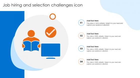 Job Hiring And Selection Challenges Icon