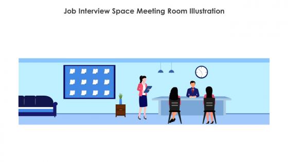 Job Interview Space Meeting Room Illustration