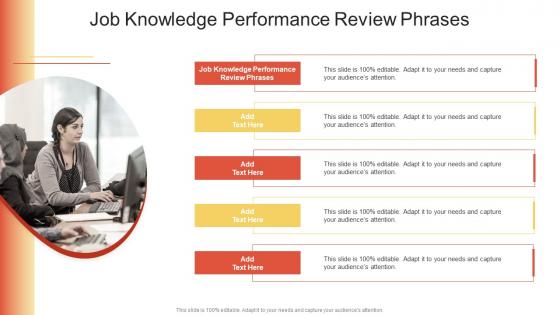 Job Knowledge Performance Review Phrases In Powerpoint And Google Slides Cpb