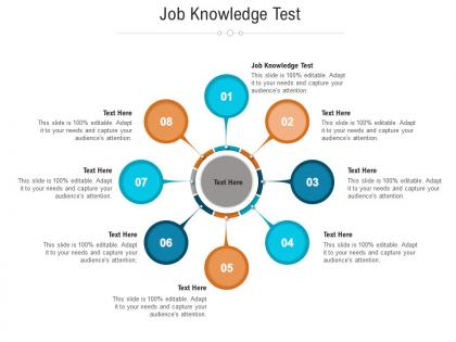 Job knowledge test ppt powerpoint presentation file slide cpb