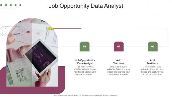 Job Opportunity Data Analyst In Powerpoint And Google Slides Cpb