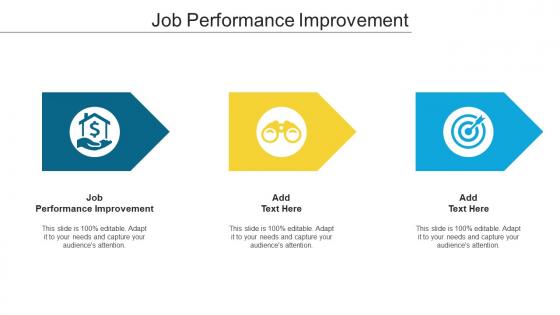 Job Performance Improvement Ppt Powerpoint Presentation File Show Cpb