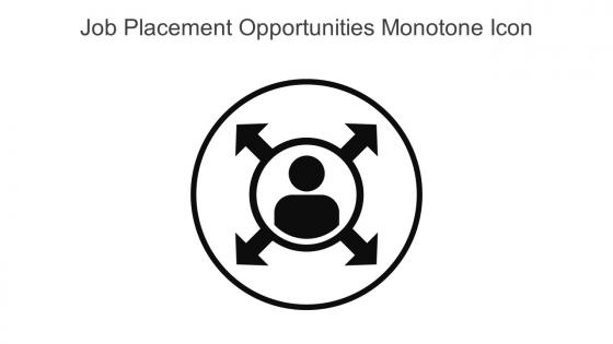 Job Placement Opportunities Monotone Icon In Powerpoint Pptx Png And Editable Eps Format