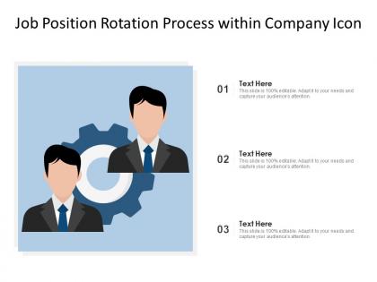 Job position rotation process within company icon
