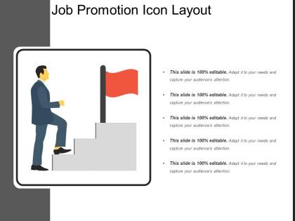 Job promotion icon layout