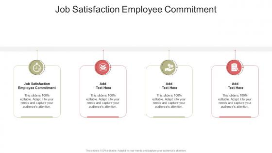 Job Satisfaction Employee Commitment In Powerpoint And Google Slides Cpb
