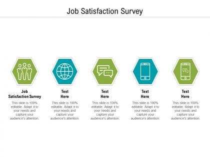 Job satisfaction survey ppt powerpoint presentation icon design ideas cpb