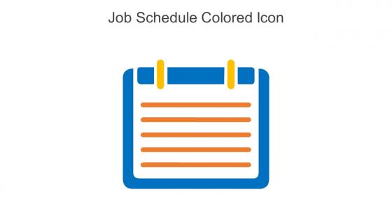 Job Schedule Colored Icon In Powerpoint Pptx Png And Editable Eps Format