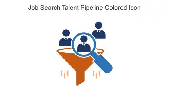 Job Search Talent Pipeline Colored Icon In Powerpoint Pptx Png And Editable Eps Format