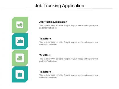 Job tracking application ppt powerpoint presentation portfolio ideas cpb