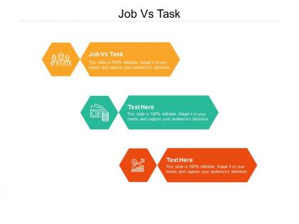 Job vs task ppt powerpoint presentation infographic template examples cpb