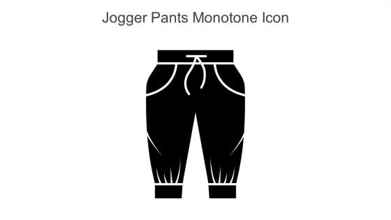 Jogger Pants Monotone Icon In Powerpoint Pptx Png And Editable Eps Format