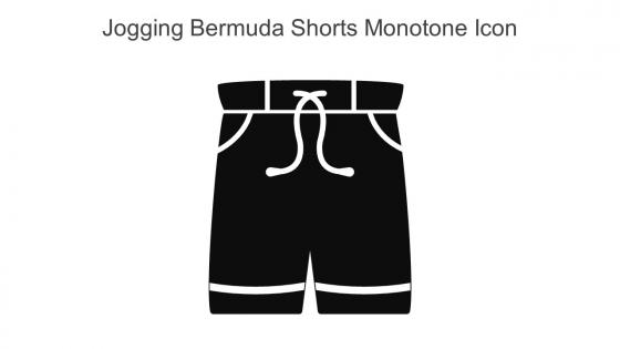 Jogging Bermuda Shorts Monotone Icon In Powerpoint Pptx Png And Editable Eps Format