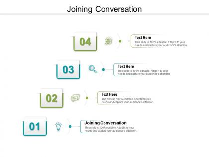 Joining conversation ppt powerpoint presentation file layouts cpb