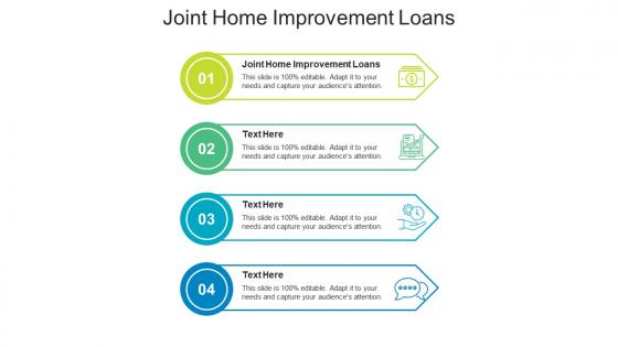 Joint home improvement loans ppt powerpoint presentation summary graphics cpb