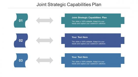 Joint strategic capabilities plan ppt powerpoint presentation slides pictures cpb