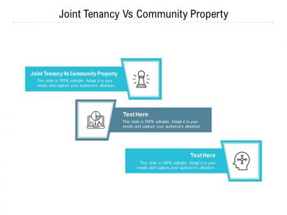 Joint tenancy vs community property ppt powerpoint presentation gallery graphics cpb