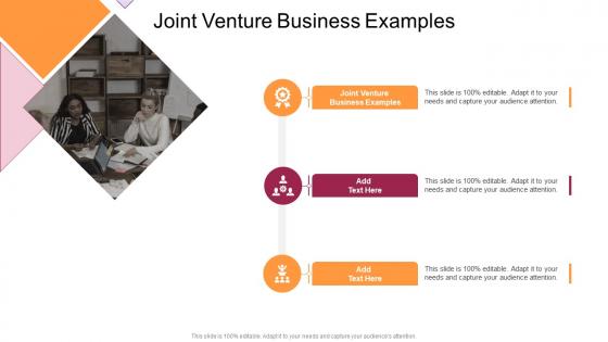 Joint Venture Business Examples In Powerpoint And Google Slides Cpb