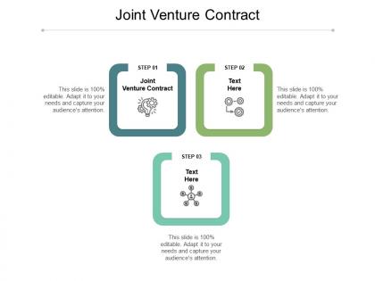 Joint venture contract ppt powerpoint presentation professional portrait cpb