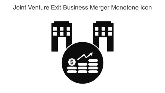 Joint Venture Exit Business Merger Monotone Icon In Powerpoint Pptx Png And Editable Eps Format