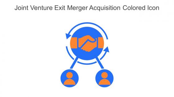 Joint Venture Exit Merger Acquisition Colored Icon In Powerpoint Pptx Png And Editable Eps Format
