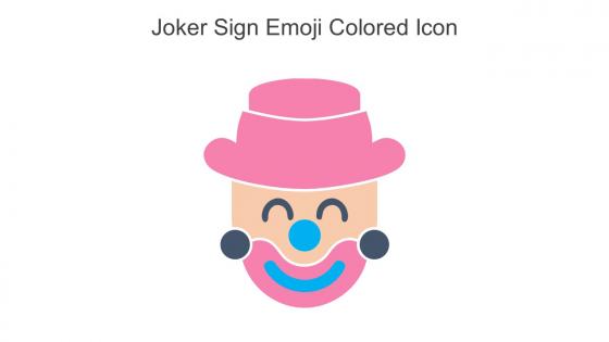 Joker Sign Emoji Colored Icon In Powerpoint Pptx Png And Editable Eps Format