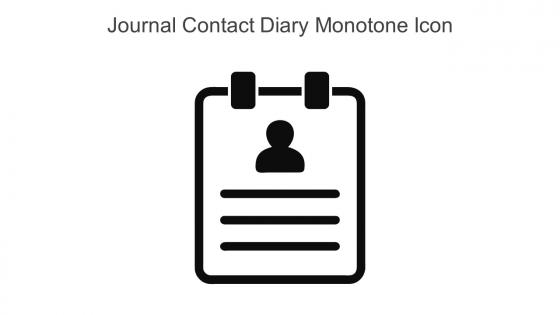 Journal Contact Diary Monotone Icon In Powerpoint Pptx Png And Editable Eps Format