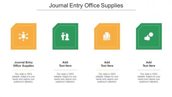Journal Entry Office Supplies Ppt Powerpoint Presentation Download Cpb