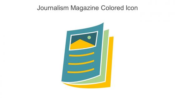 Journalism Magazine Colored Icon In Powerpoint Pptx Png And Editable Eps Format